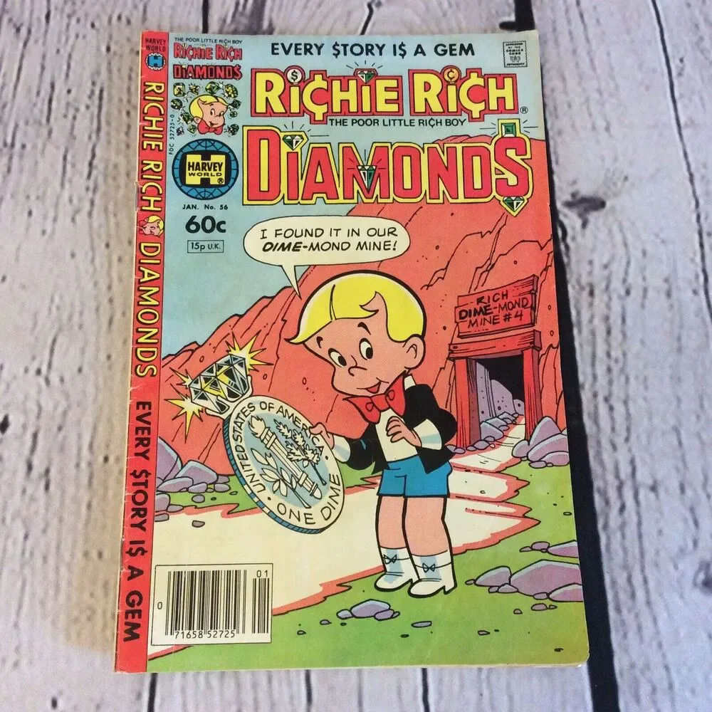 Richie Rich Diamonds #56 ~Harvey World Comics 1982